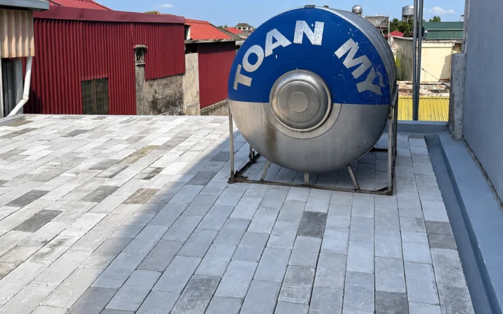 Chống nóng sân thượng với bê tông bọt V-Lite